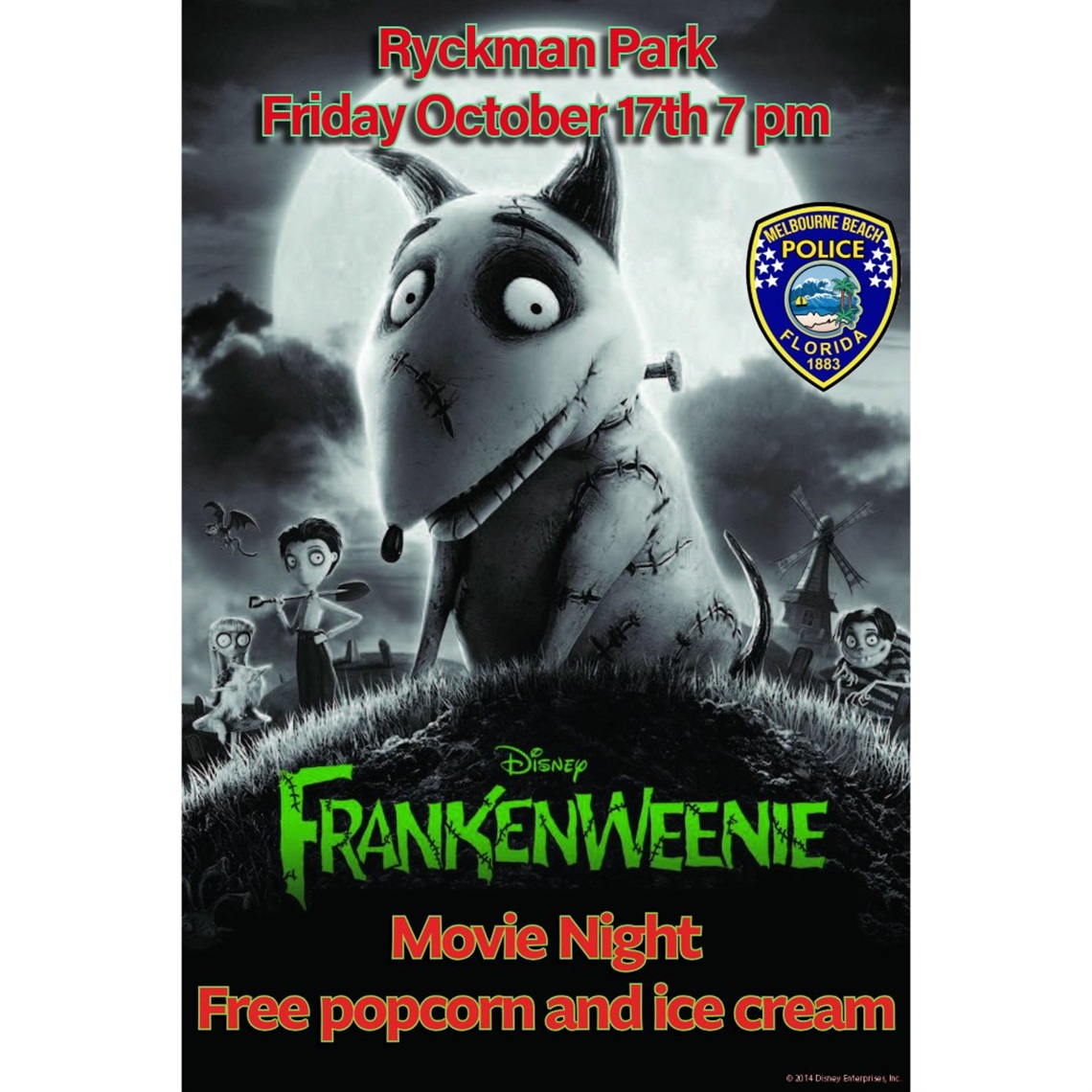 Movie in the Park 10/17/2025 - Frankenweenie