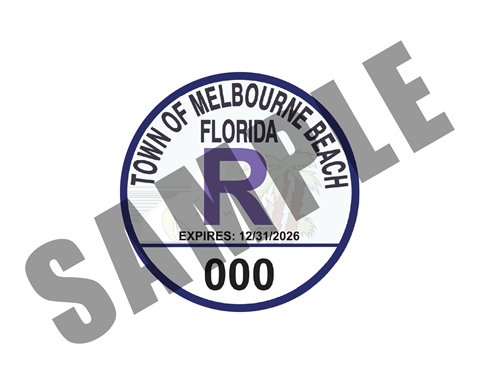 Sample image of the 2026 parking sticker design