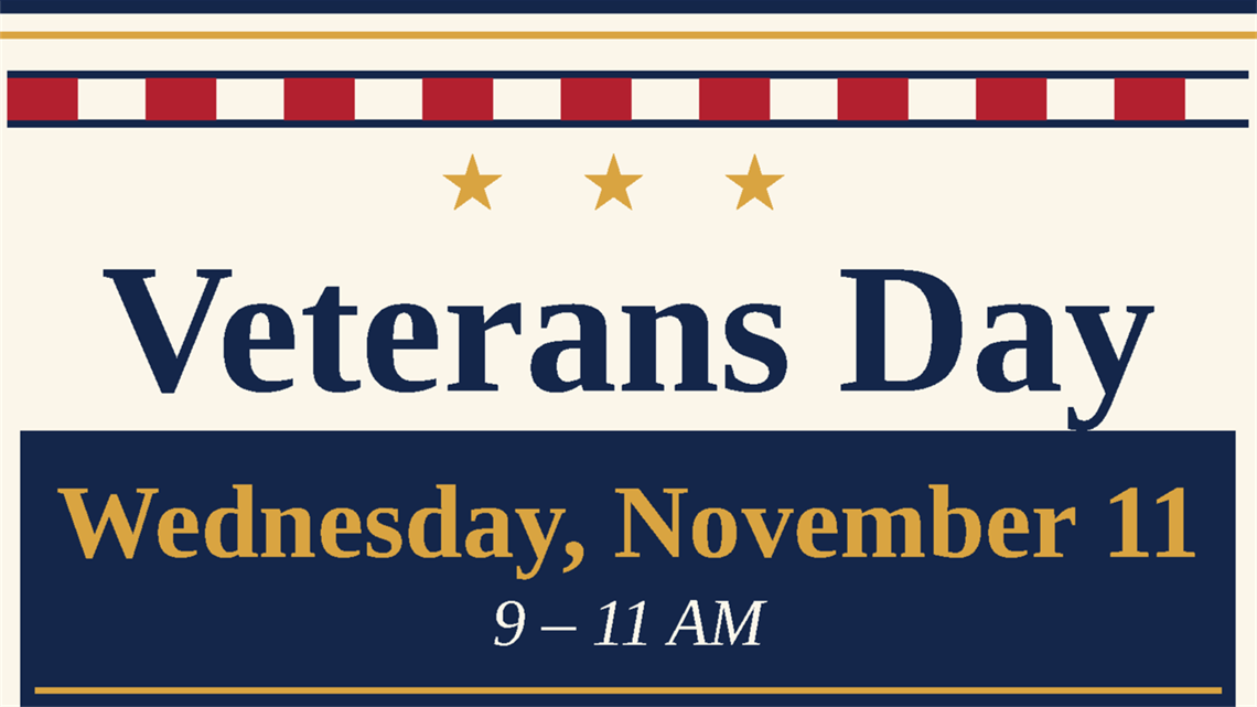 Veterans Day - November 11, 2026