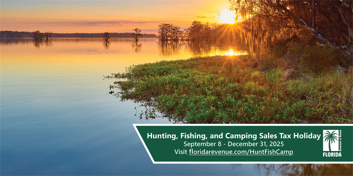 2025 Florida Hunting, Fishing, and Camping Sales Tax Holiday