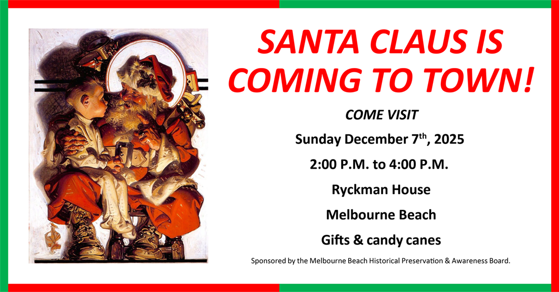 Santa at Ryckman House December 7, 2025, 2 to 4 PM