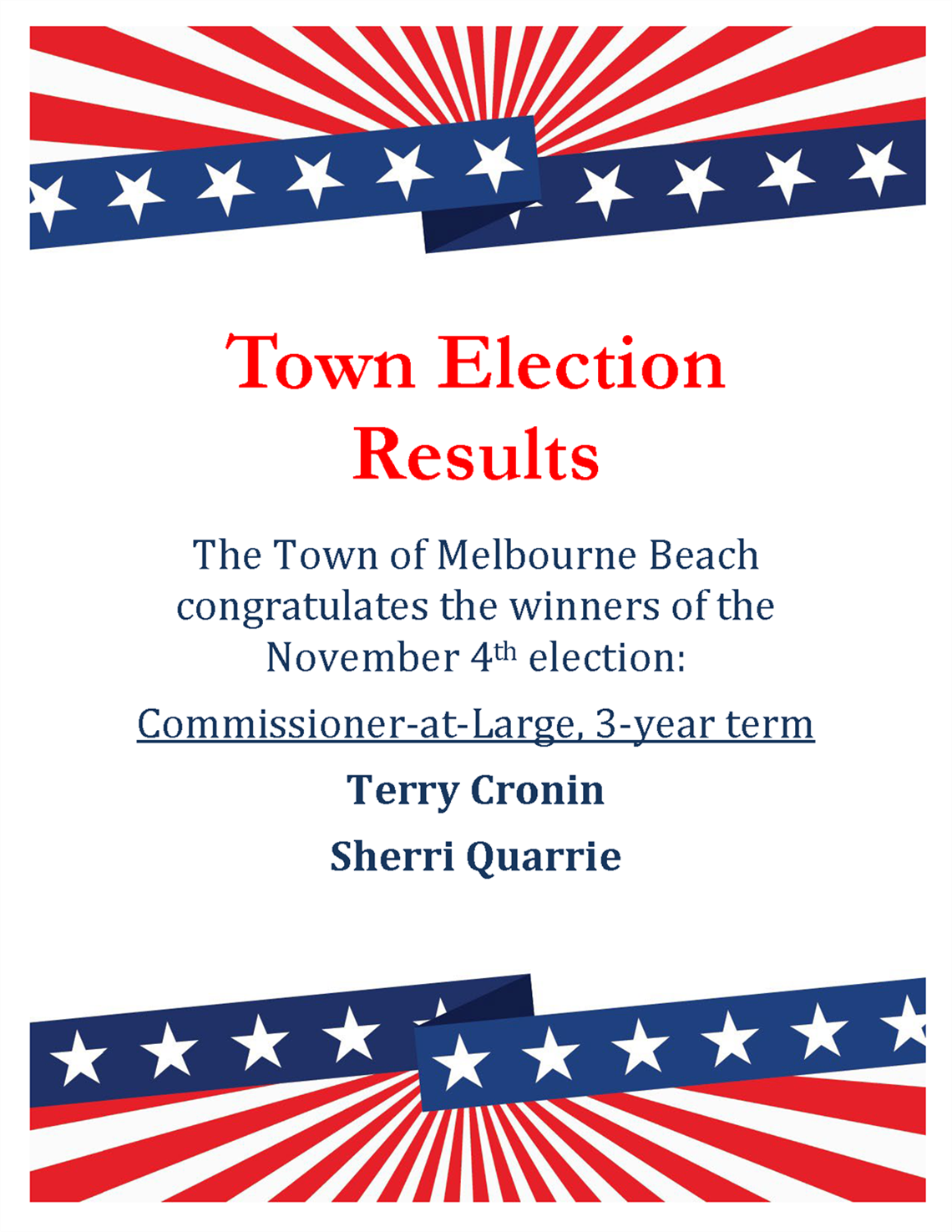 Town Election Results 11/04/2025