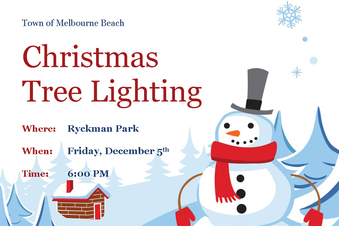 Tree Lighting December 5, 2025 at 6:00 pm